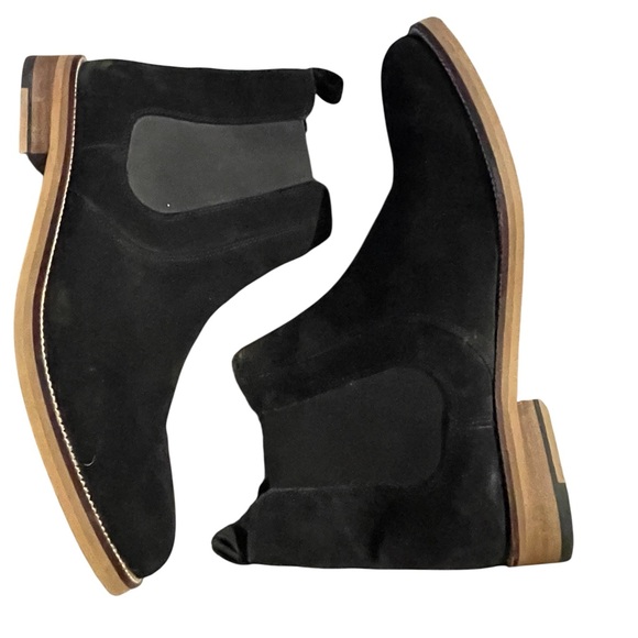 Men’s Black Suede Chelsea Boots - Picture 1 of 5